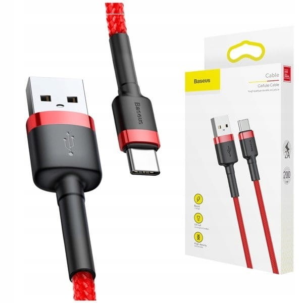 Kabel USB-C 1m BASEUS czerwony_5