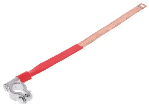 Kabel masowy M10 40 cm z klemą plusową