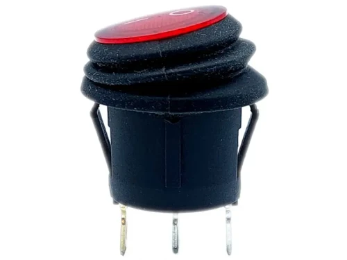 Przełącznik hermetyczny 12V 20A czerwony okrągły 2-pozycyjny_1