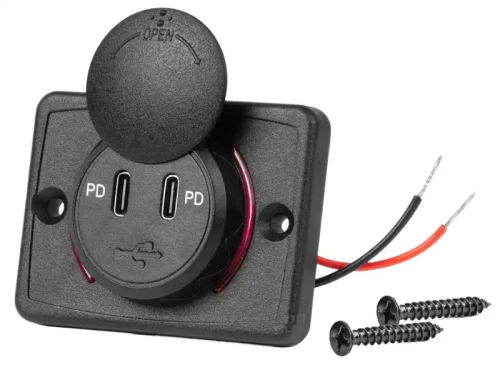 Ładowarka samochodowa USB-C wodoodporna 04232 - 1