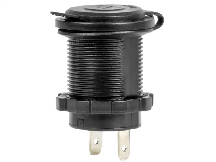 Gniazdo zapalniczki hermetyczne podświetlane, czerwone - 1