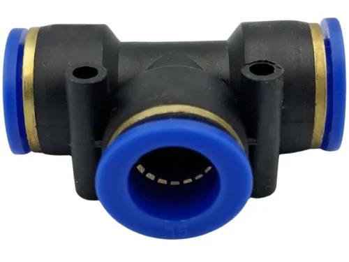 Trójnik przewodu tekalan 15x15x15mm Blue