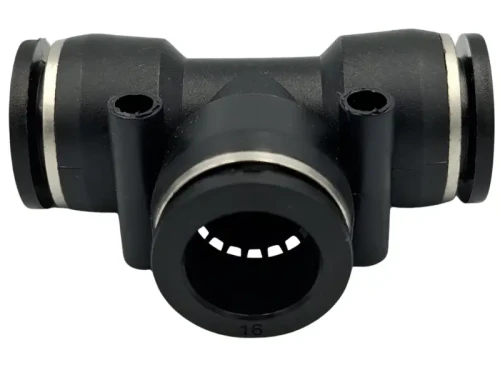 Trójnik węża tekalan 16x16x16mm Black