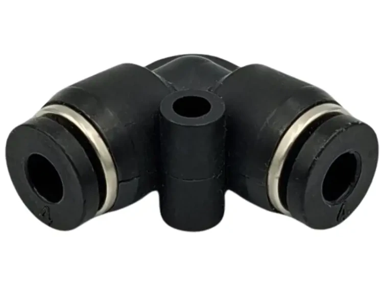 Złącze wtykowe tekalan kątowe 4mm Black