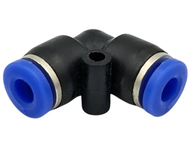 Złącze wtykowe tekalan kątowe 5mm Blue