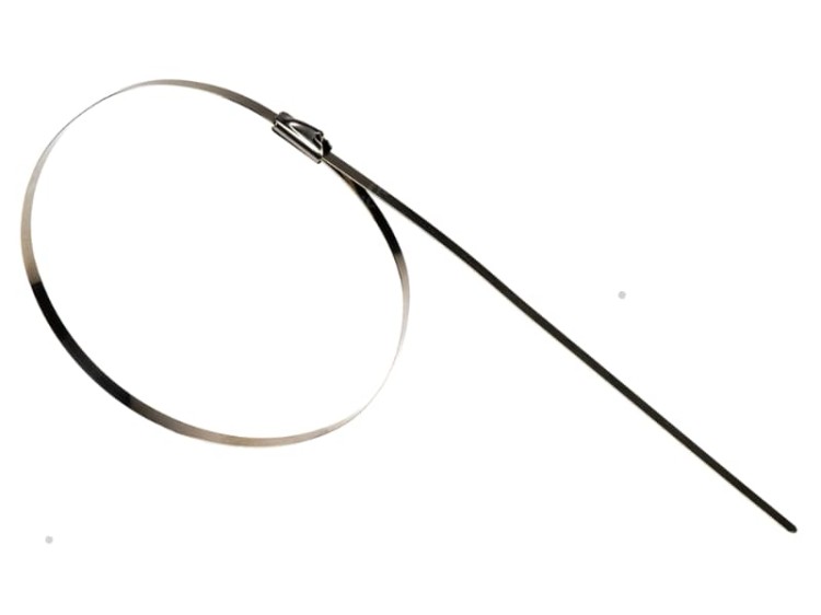 Opaski zaciskowe metalowe 250 x 4,6 - 100 sztuk