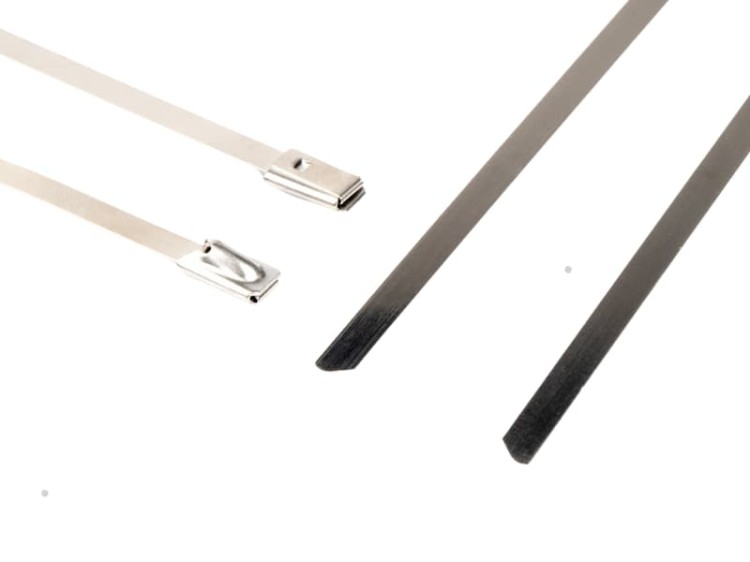 Opaski zaciskowe metalowe 250 x 4,6 - 100 sztuk - 1