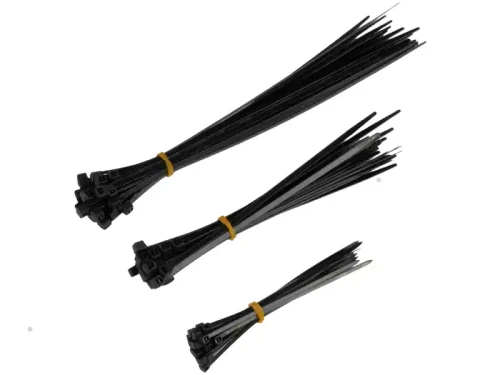 Opaski zaciskowe plastikowe - 3 rodzaje - zestaw 60 sztuk