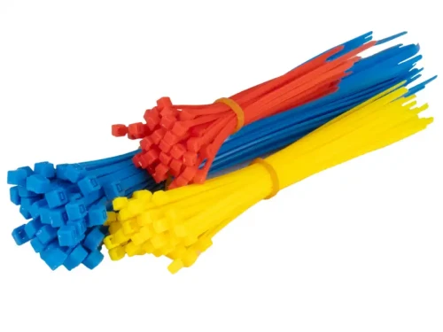 Opaski zaciskowe plastikowe - kolorowe - zestaw 150 sztuk - 1