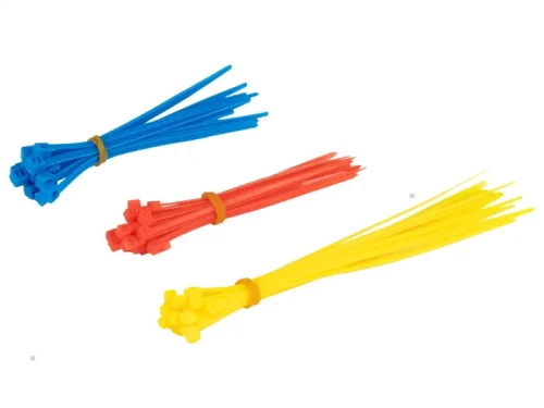 Opaski zaciskowe plastikowe - kolorowe - zestaw 60 sztuk - 1