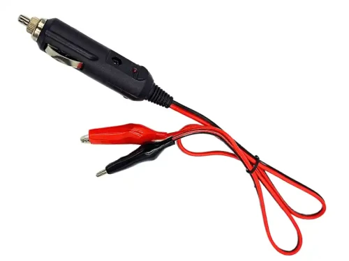 Wtyczka zapalniczki z kablem i krokodylkami 60cm 12V i 24V