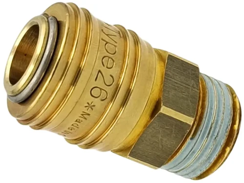 Szybkozłącze pneumatyczne gniazdo żeńskie 1/2 gwint zewnętrzny typ 26