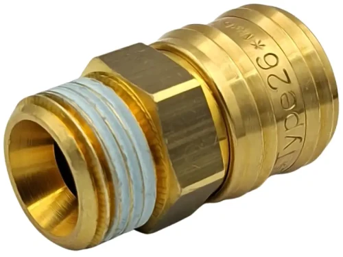 Gniazdo szybkozłączki do kompresora typ 26 1/2" z gwintem zewnętrznym