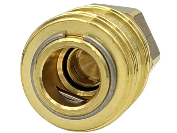 Strona żeńska szybkozłączki do kompresora z króćcem na wąż fi 6mm typ 26