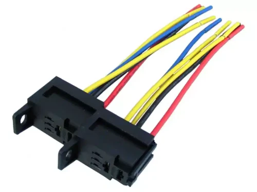 Podstawa przekaźnika mini 5 PIN z kablami - 1