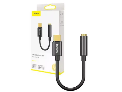 Adapter Baseus L54 USB-C na Jack 3,5mm czarny
