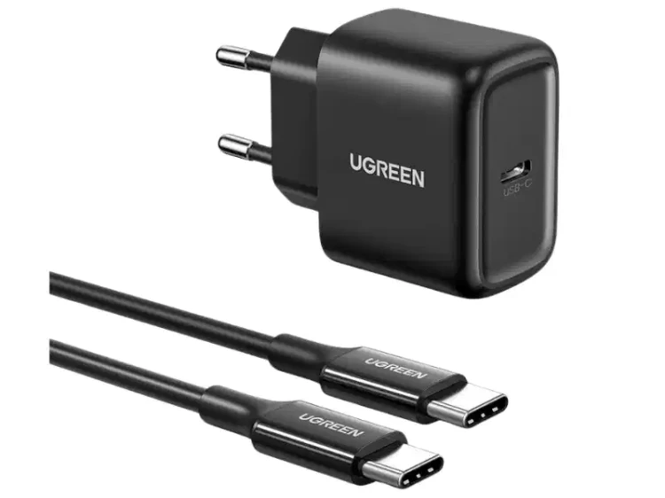 UGREEN Ładowarka sieciowa USB-C, 25W, PD, z kablem 2m USB-C