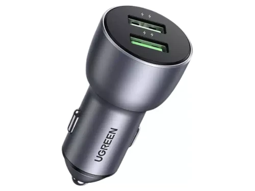 Ładowarka samochodowa UGREEN CD213 QC 3.0, 2xUSB, 36W