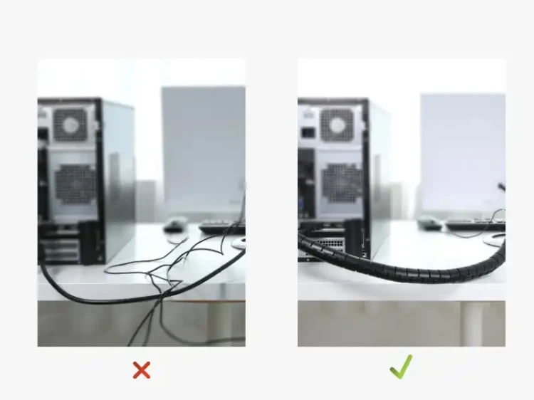 Organizer do kabli w tubie UGREEN LP121, 1.5m - 4