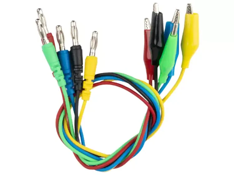 Przewody pomiarowe z krokodylkami - zestaw 20 sztuk