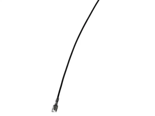 Konektor żeński 6,3 z kablem czarny