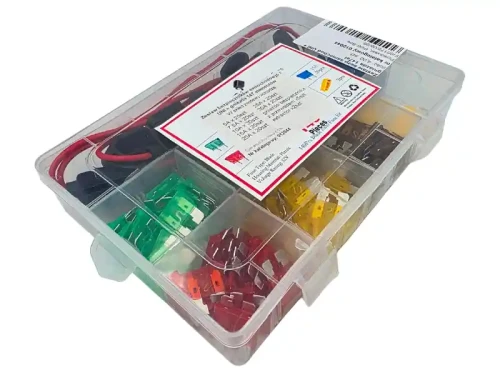 Bezpieczniki UNI - gniazda hermetyczne - zestaw 140 sztuk