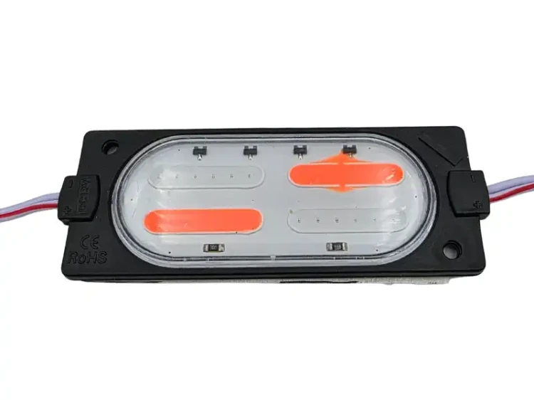 Lampa ostrzegawcza LED COB 12V czerwono-niebieska migająca 3W