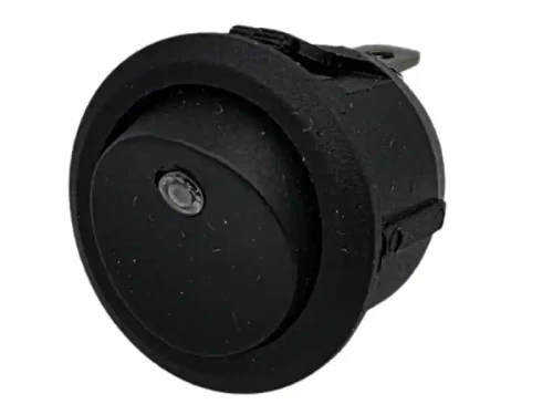 Przełącznik klawiszowy ON-OFF okrągły 12V 10A biały