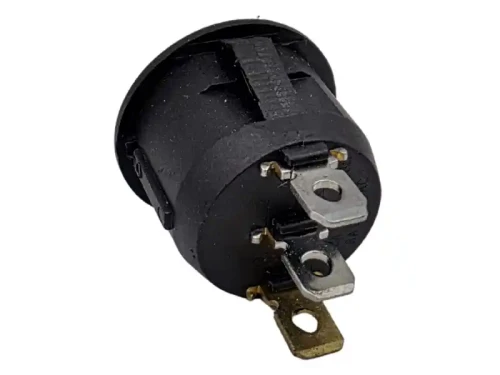 Przełącznik klawiszowy ON-OFF okrągły 12V 10A biały - 1