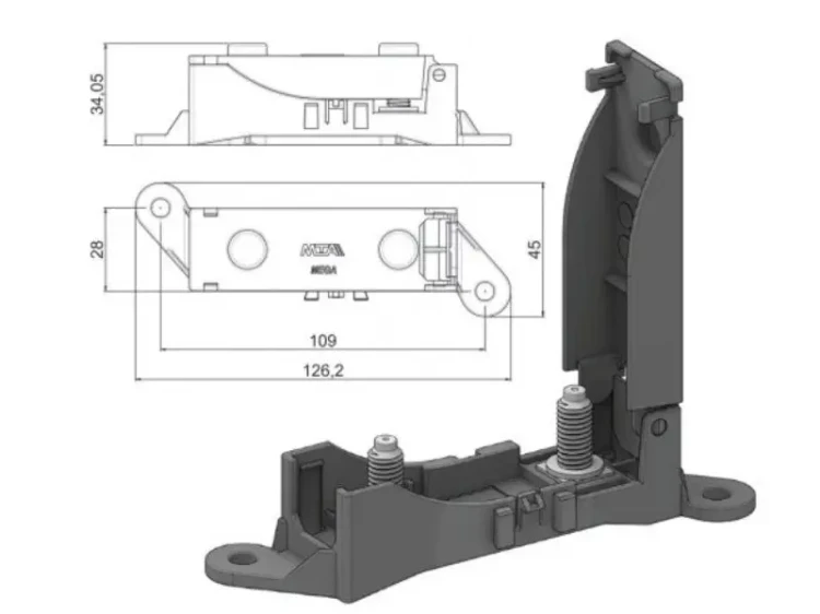 Gniazdo bezpiecznika MegaVal - 3