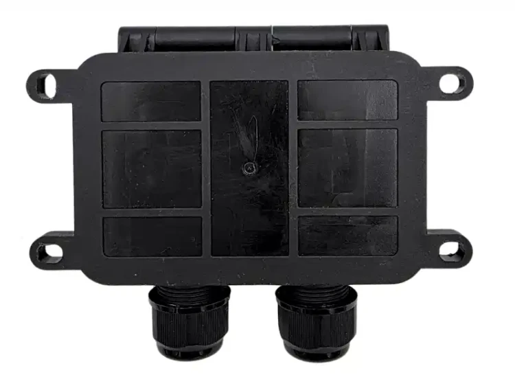 Podwójny przełącznik hermetyczny IP65 KCD4 16A 250V w puszce hermetycznej - tył