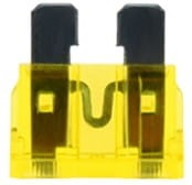 Bezpiecznik samochodowy UNI 20A 12V 24V żółty 1szt.
