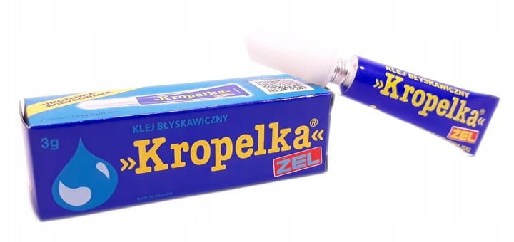 Kropelka klej błyskawiczny mocny szybki ŻEL 3g