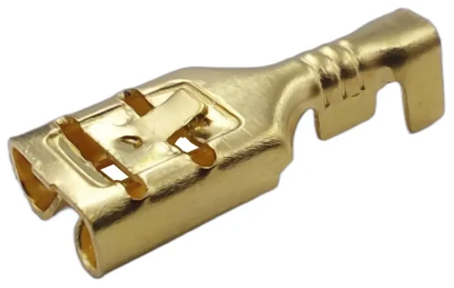 Złączka konektorowa damska wsuwka J 6,3 z zatrzaskiem do kostki 100 szt.