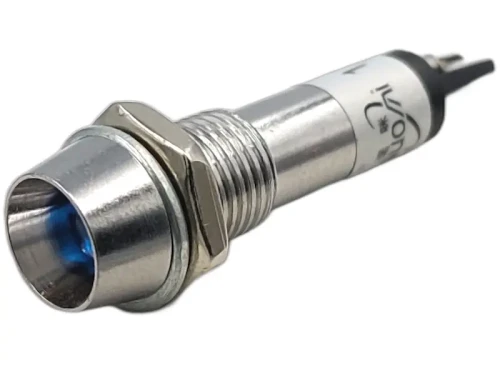 Kontrolka Led 12V niebieska wklęsła