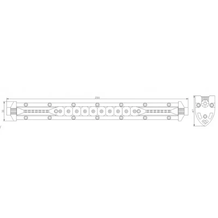 Panel led 12V 24V 60W wymiary