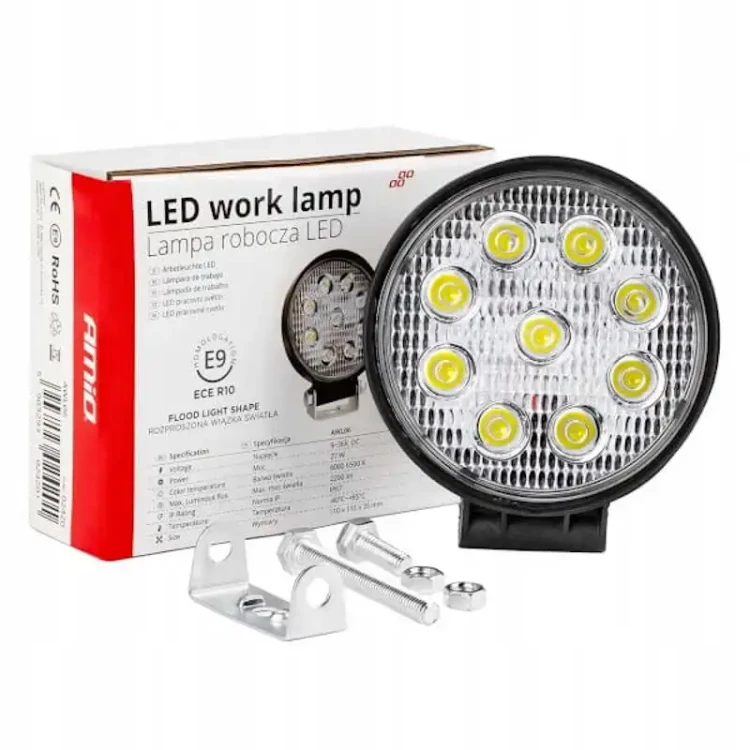 Lampa robocza LED 12V 24V 9 LED opakowanie_1