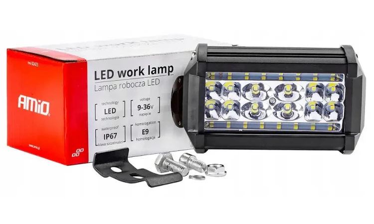 Lampa robocza LED 12V 24V prostokątna opakowanie_1