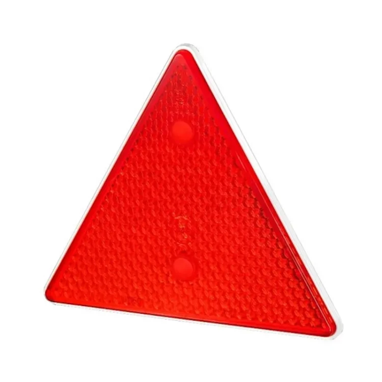 Światło odblaskowe do przyczepy czerwone trójkątne na dwie śruby