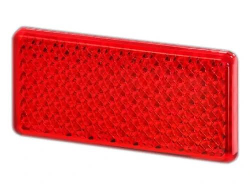 Odblask czerwony samoprzylepny prostokątny 46x96mm