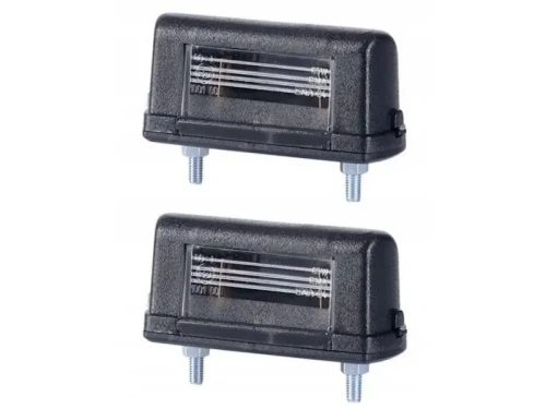 Lampa oświetlenia tablicy rejestracyjnej małe czarne