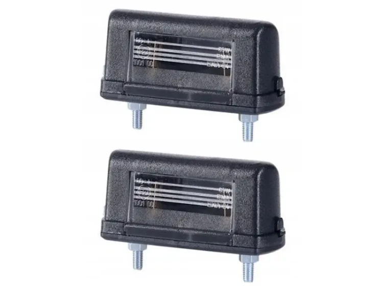 Lampa oświetlenia tablicy rejestracyjnej małe czarne