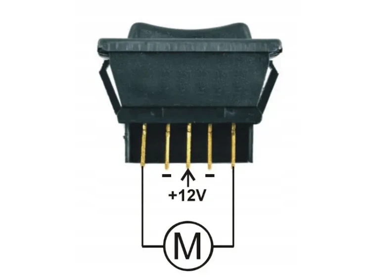 Uniwersalny przełącznik do szyb elektrycznych schemat podłączenia