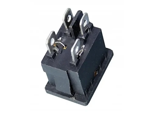 Przełącznik 12V 20A podświetlany 2-pozycyjny 2-torowy żółty styki