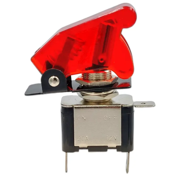 Przełącznik TOP-GUN 12V podświetlany czerwony