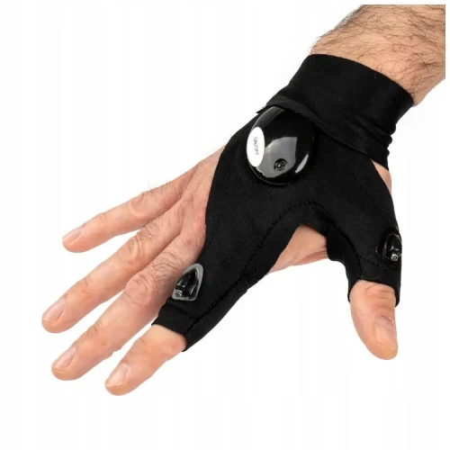 Rękawice robocze z latarką LED