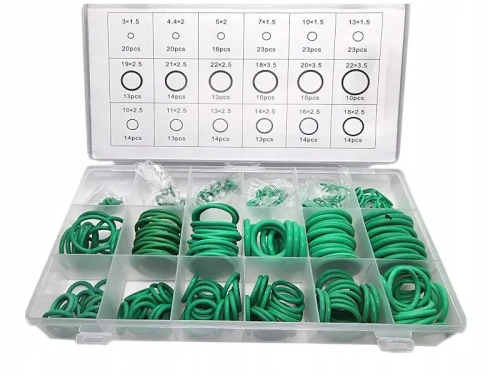 Oringi do klimatyzacji zielone zestaw 279 szt.