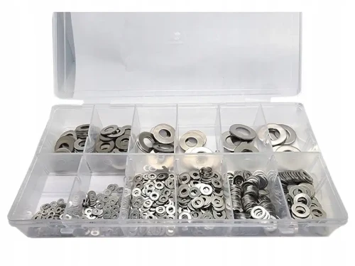 Podkładki ze stali nierdzewnej zestaw 800 szt.