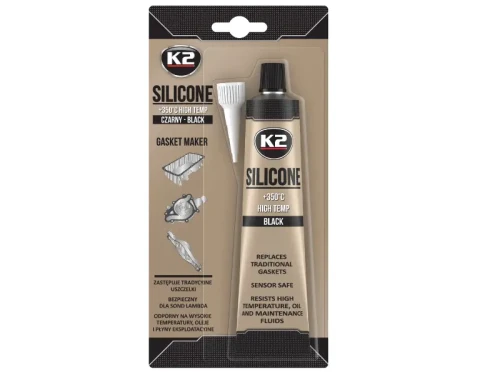 K2 Silikon czarny wysokotemperaturowy +350°C 85G
