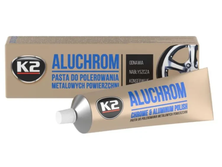 K2 Aluchrom pasta polerska do chromu i aluminium
